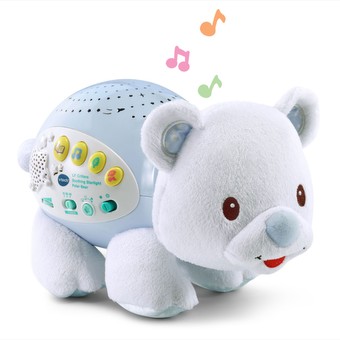 Lil' Critters Soothing Starlight Polar Bear, White
